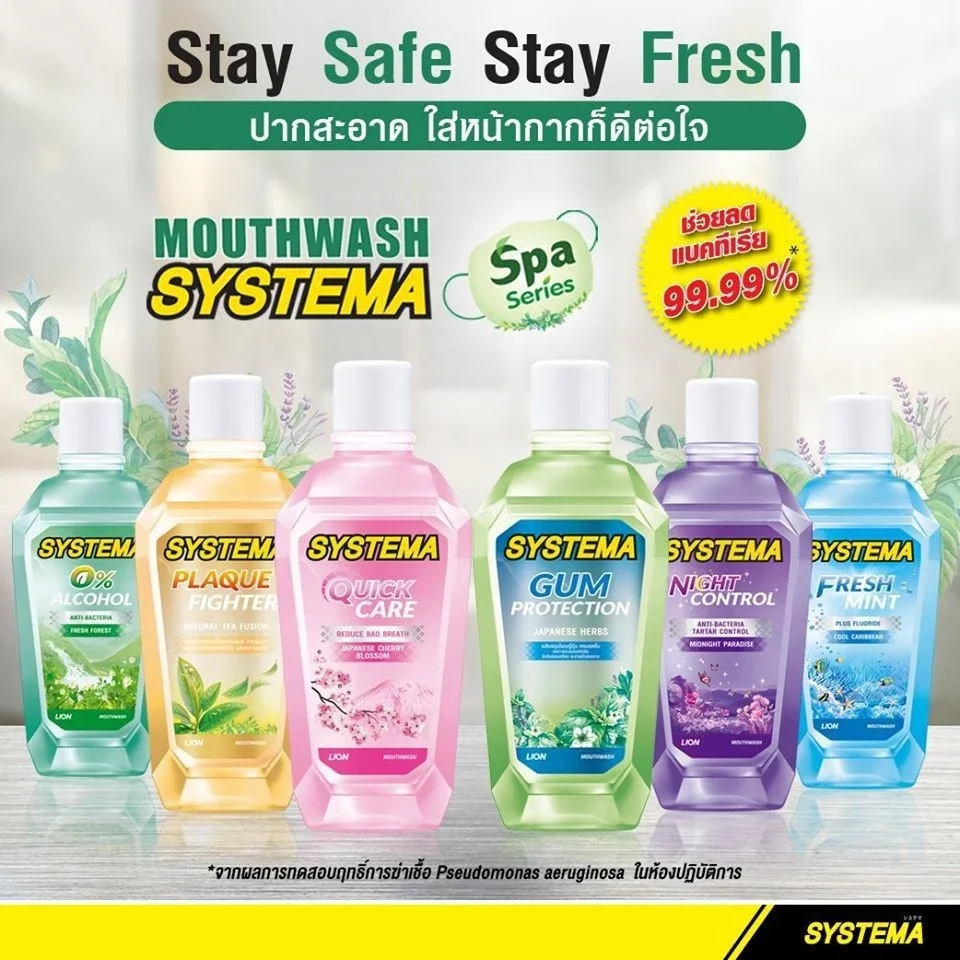 SYSTEMA น้ำยาบ้วนปาก 750 มล. (2 ขวด)