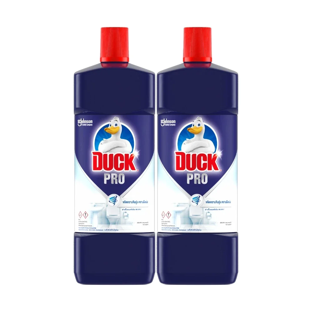เป็ดโปร น้ำยาล้างห้องน้ำ 1600 มล. แพ็ค 2 Duck Pro Bathroom Cleaner 1600ml Pack 2